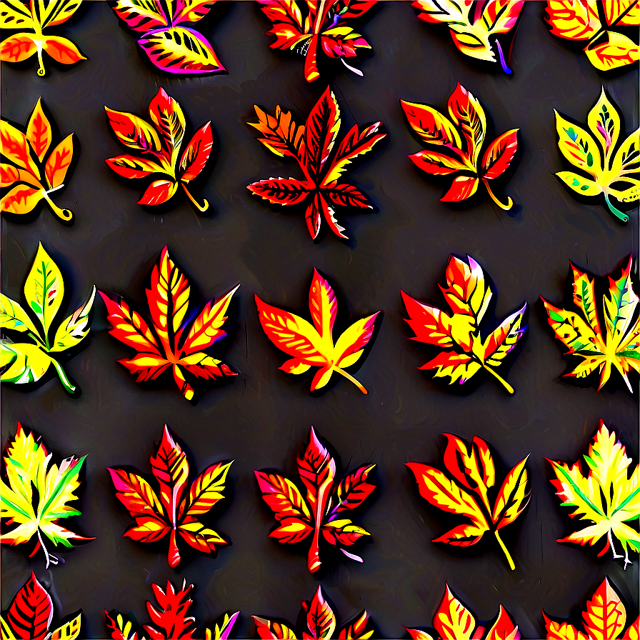 Leaf Seamless Pattern Png 06272024 PNG