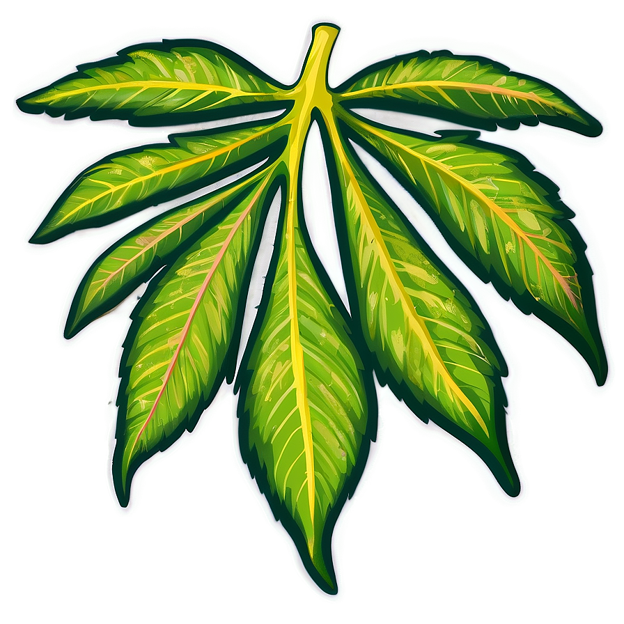 Leaf Stencil Png 05032024 PNG