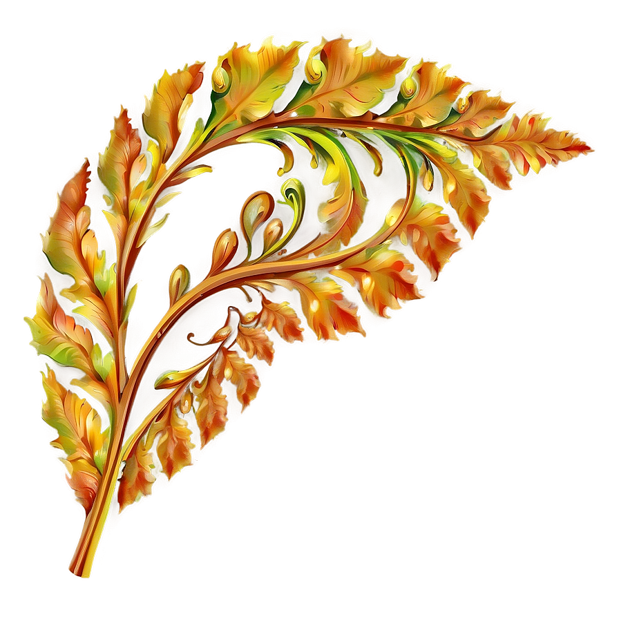 Leaf Swirl Png 05032024 PNG