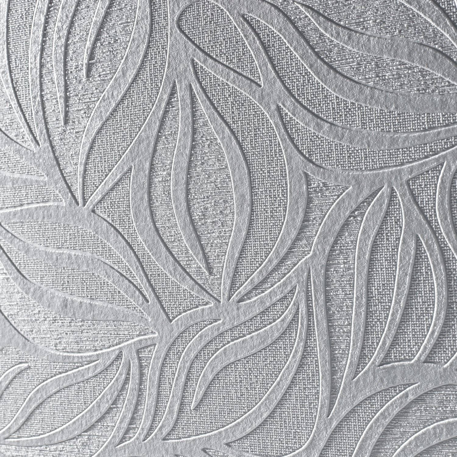 Leaf Textured Grey Wall