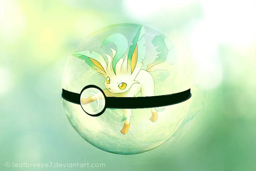 Leafeon In A Pokeball Picture