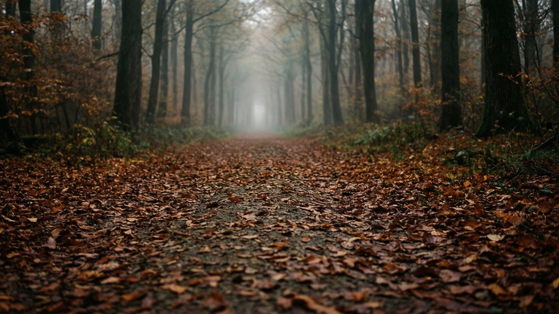 Chemin Forestier Feuillu Fonds d'écran