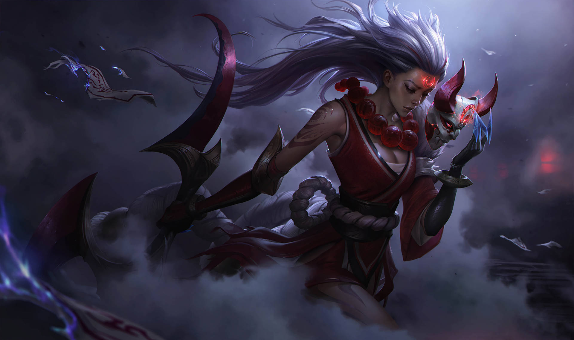 “Diana of the Blood Moon” Wallpaper