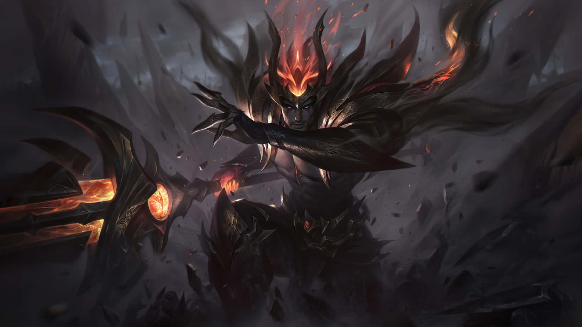 League of Legends Champions Gathered in an Epic Battle Wallpaper