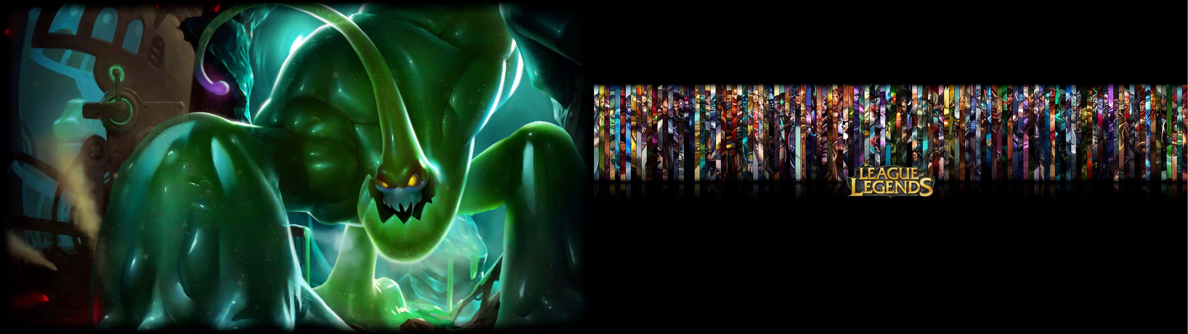 Unlock the power of dual screen gaming with League of Legends Wallpaper