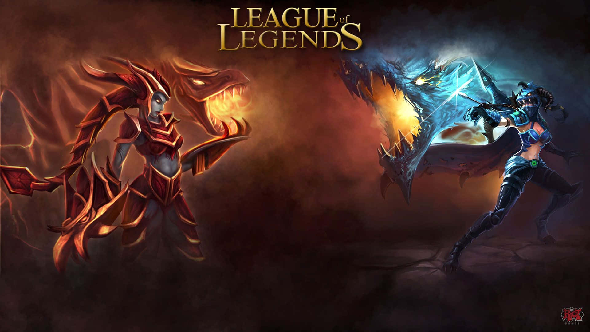 Samlholde og Sejre over Rift med League of Legends HD Tapet Wallpaper