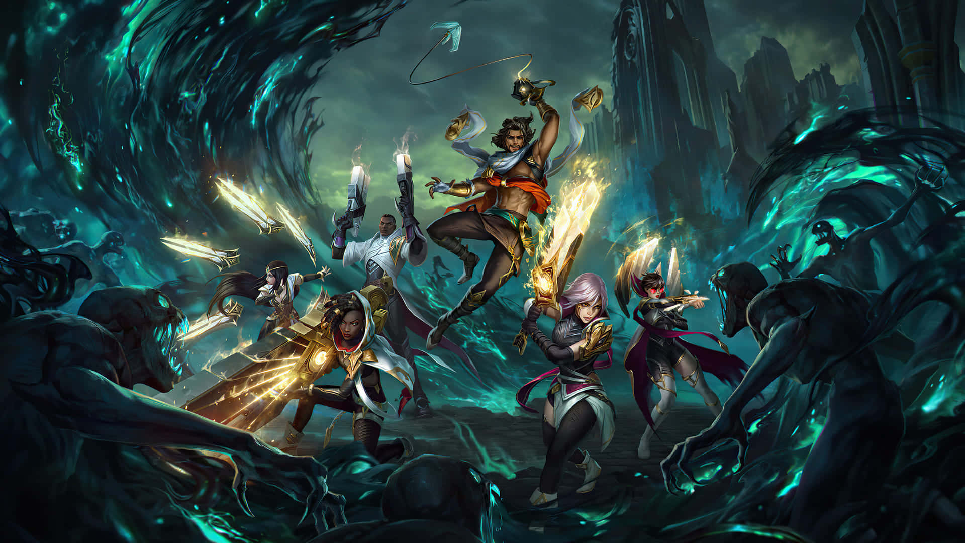 Get Ready For League Of Legends Gaming With This Powerful Laptop Wallpaper