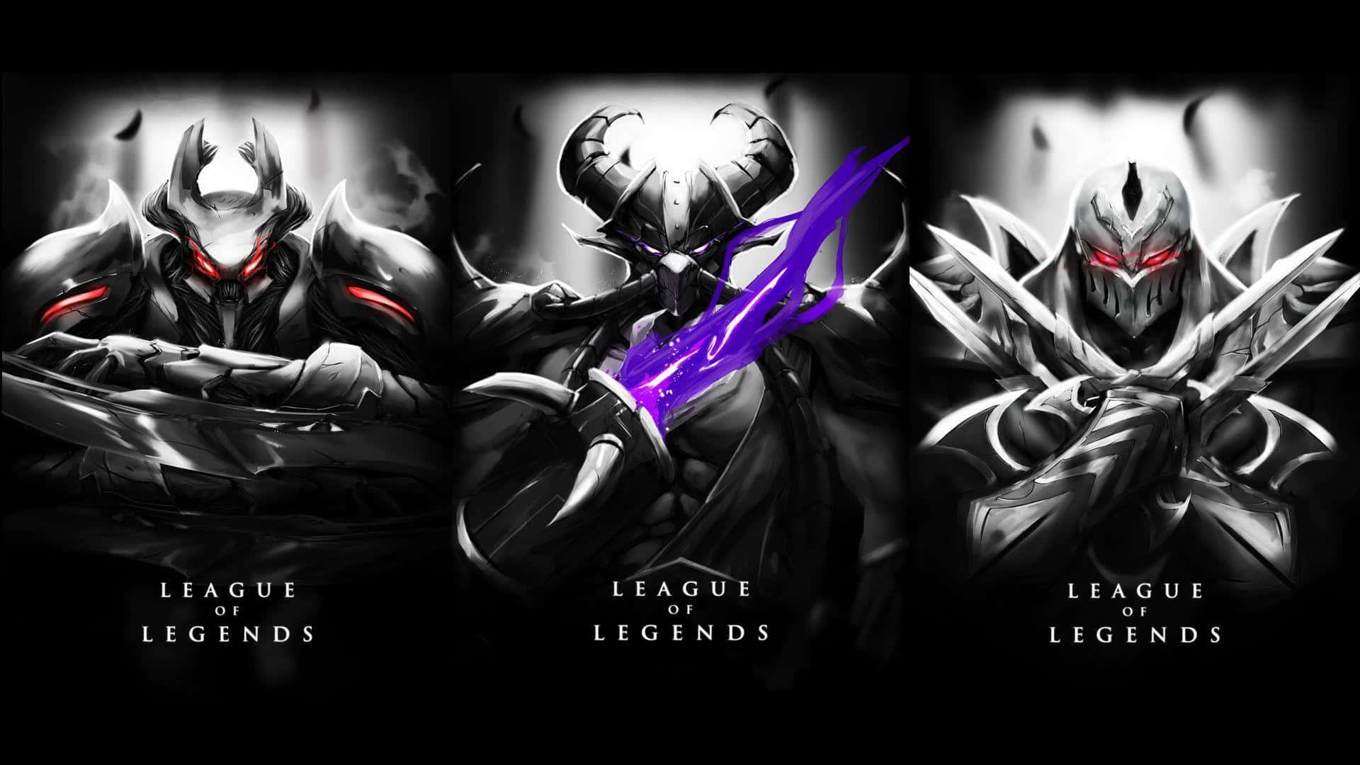Vielspaß Beim Spielen Von League Of Legends Unterwegs Wallpaper