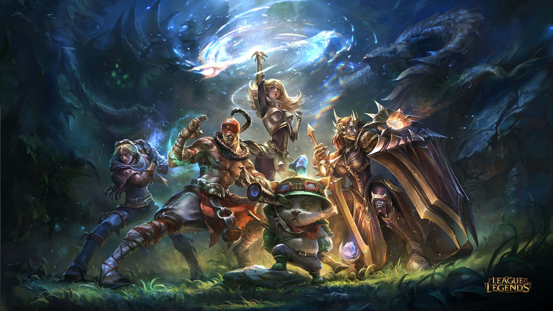 Join the gaming world of League Of Legends with this laptop Wallpaper