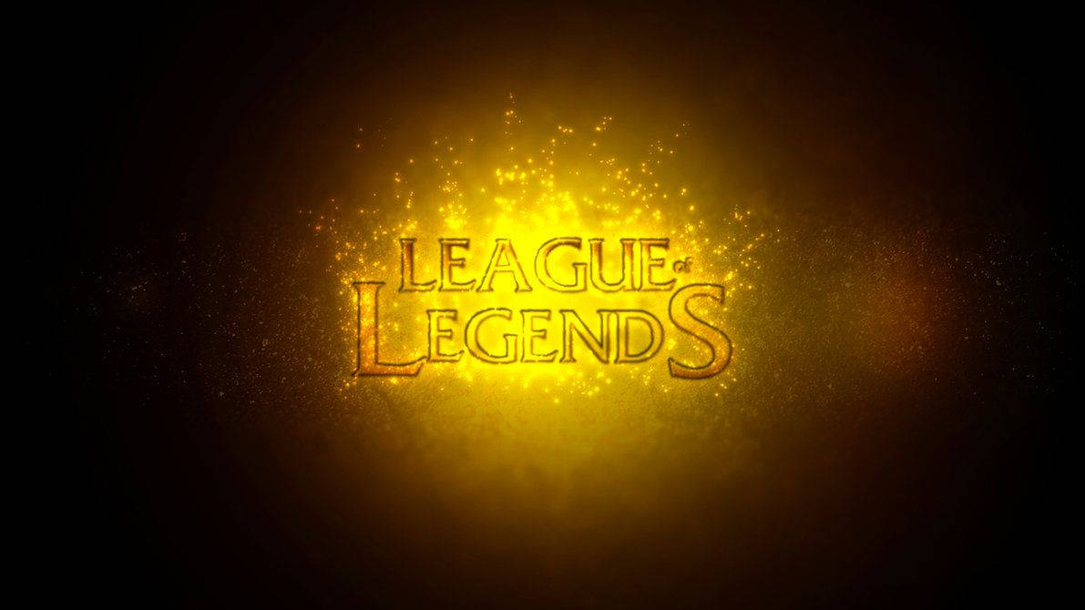 League Of Legends Logo Gold Flame Wallpaper