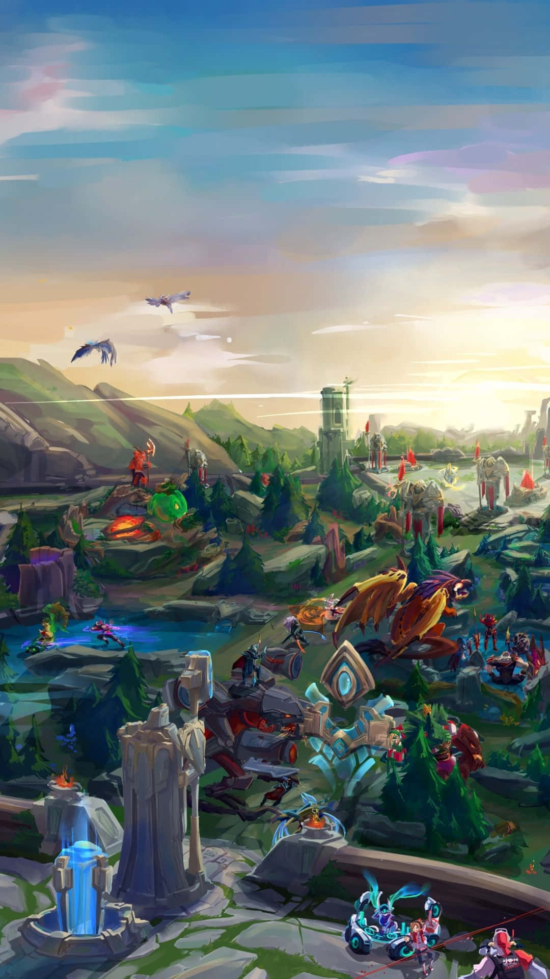 Experience the full thrill of League of Legends on the go, with your phone Wallpaper