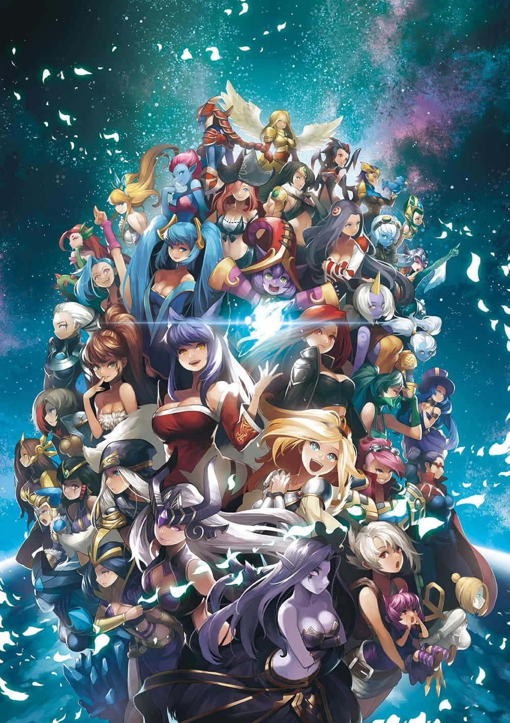 League Of Legends Phone Anime Girls Wallpaper