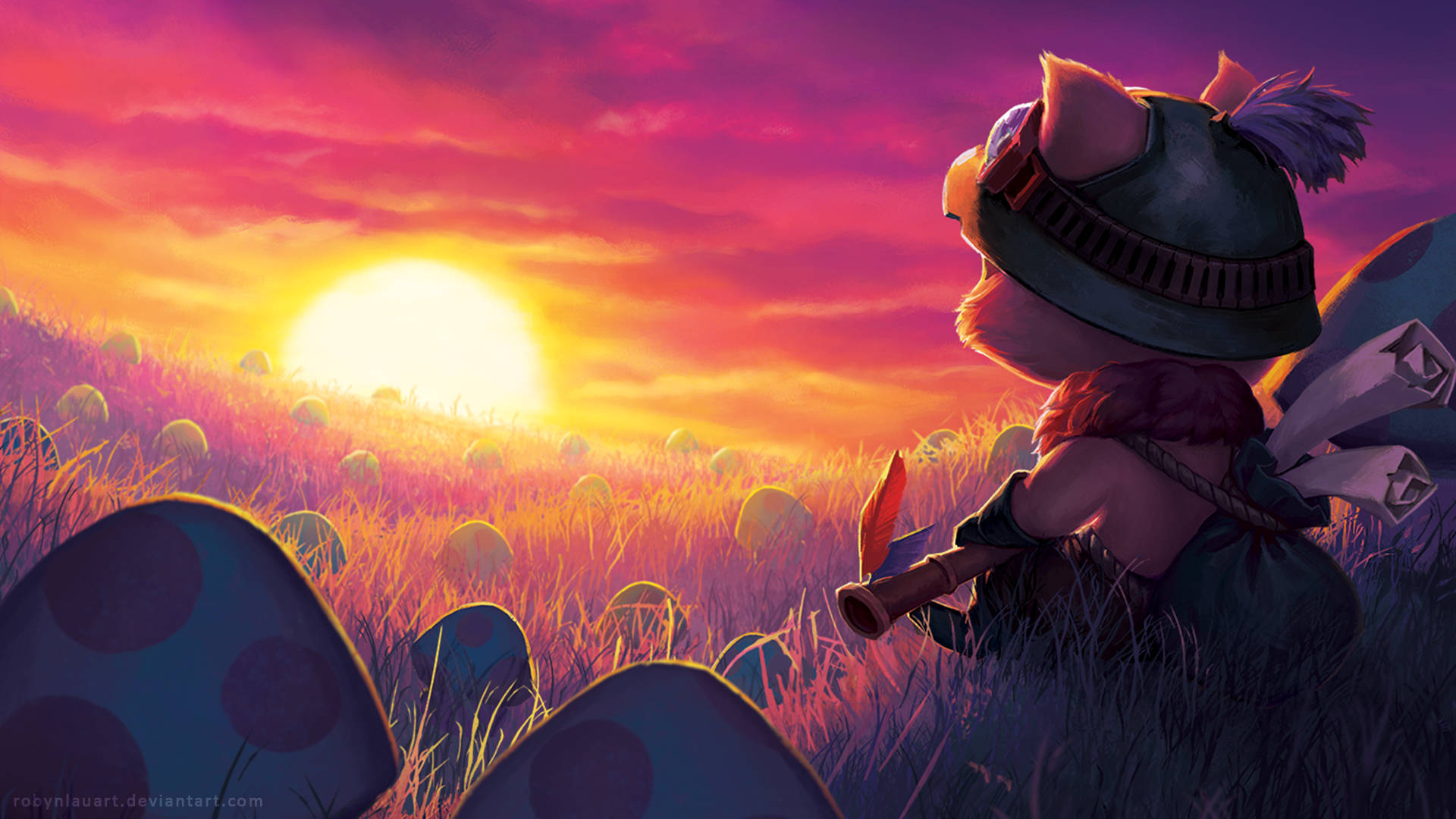 League Of Legends Teemo In Sunset