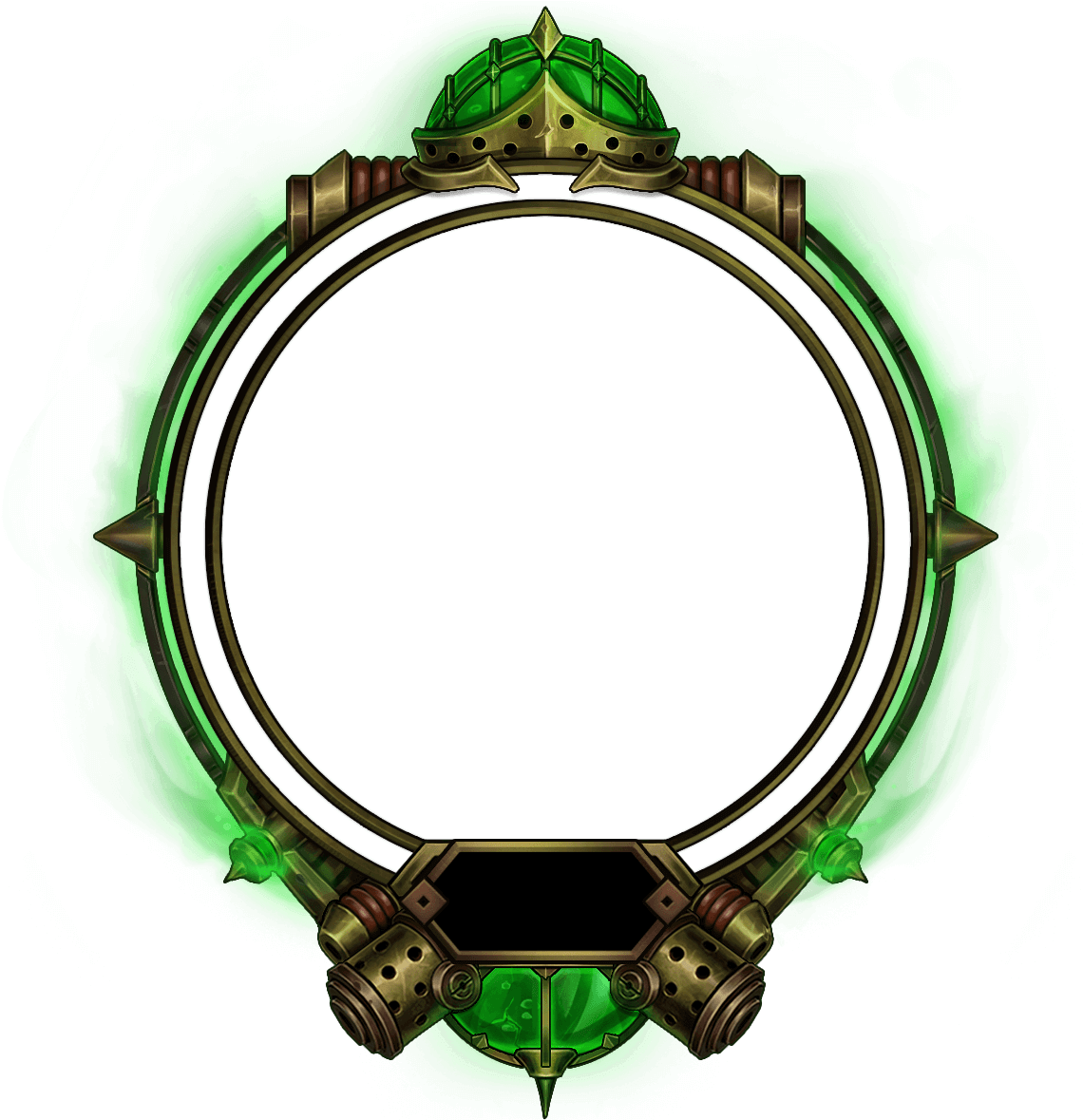 Leagueof Legends Green Circular Frame PNG