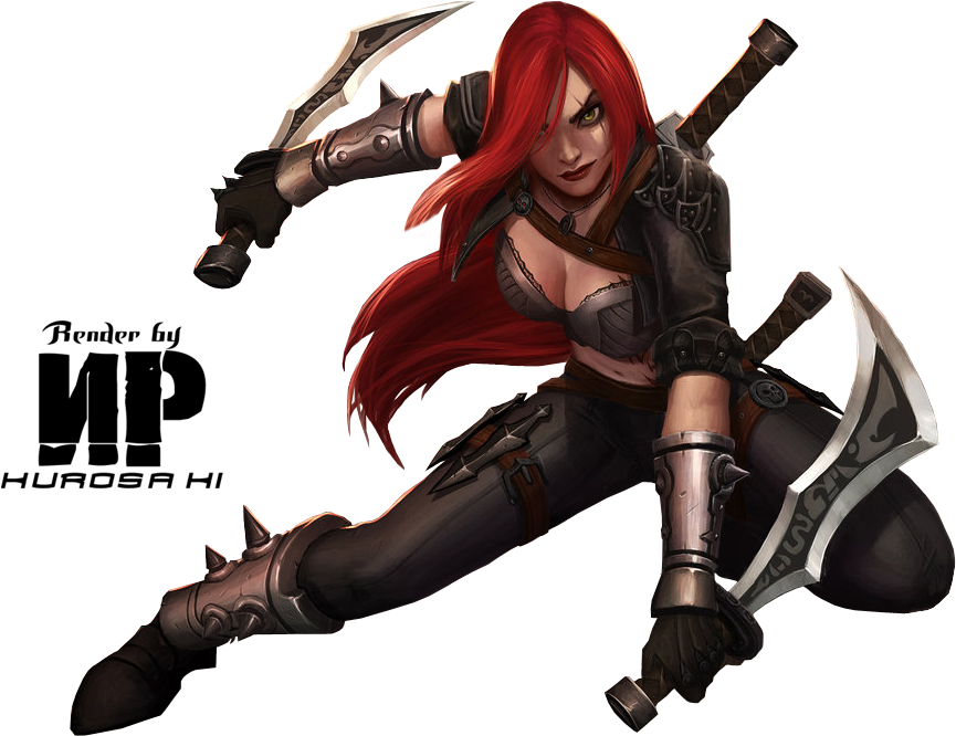 Leagueof Legends Katarina Action Pose PNG