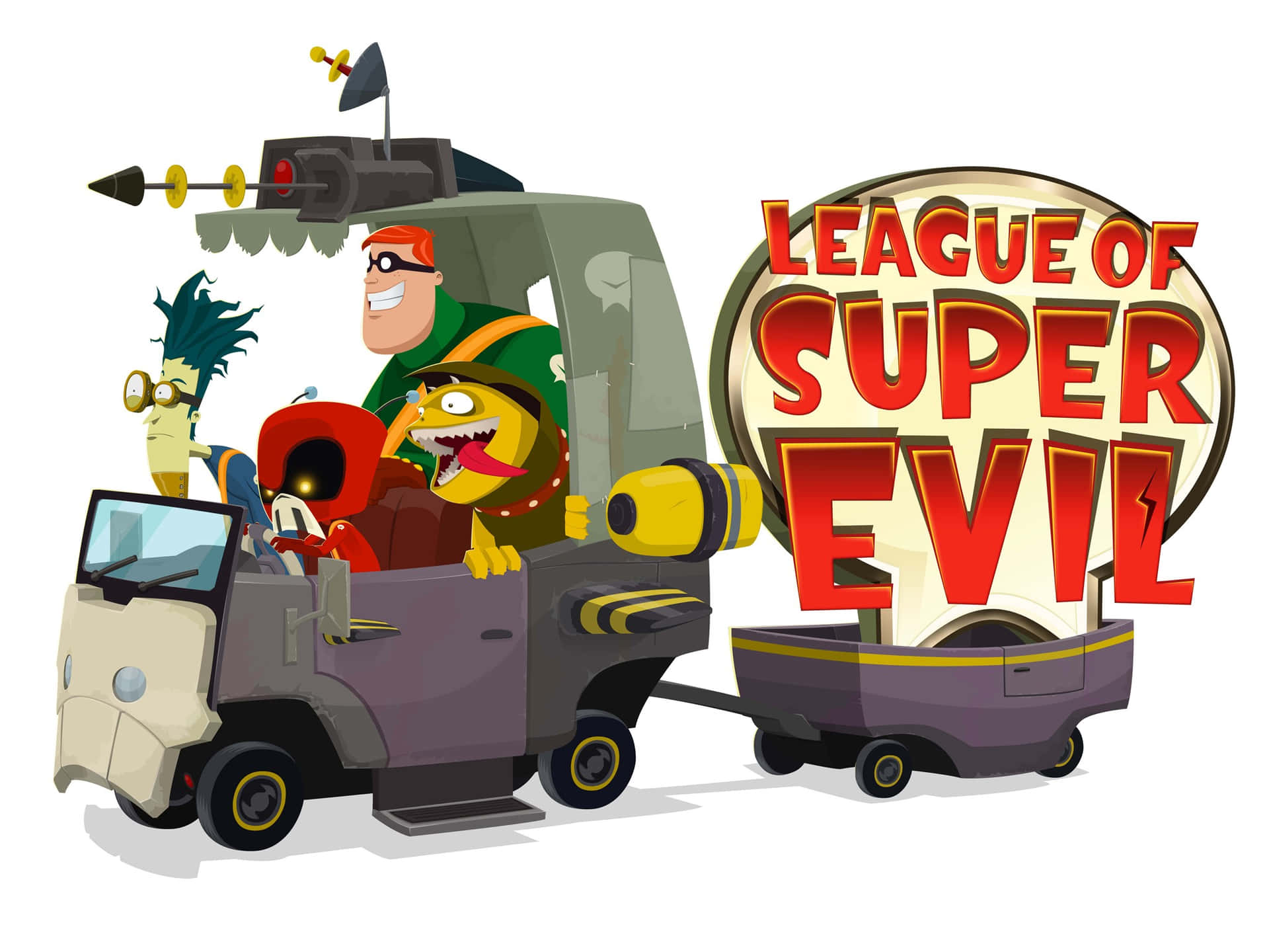 Leagueof Super Evil Animated Characters Wallpaper