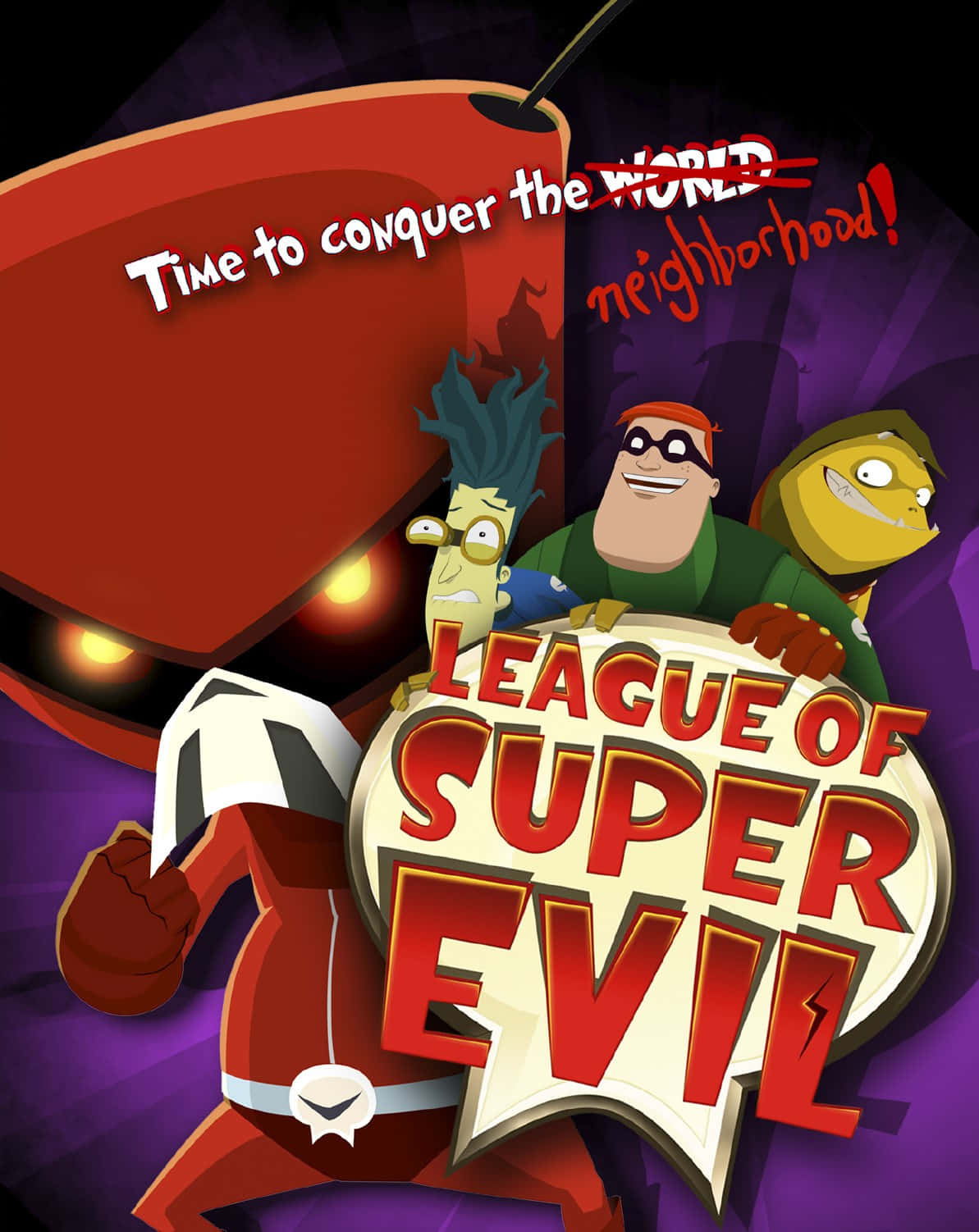 League Of Super Evil Poster Achtergrond