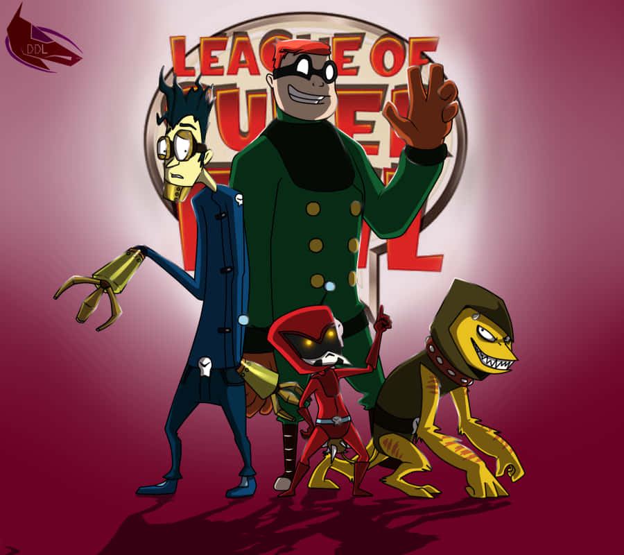 Leagueof Super Evil Team Portrait Wallpaper
