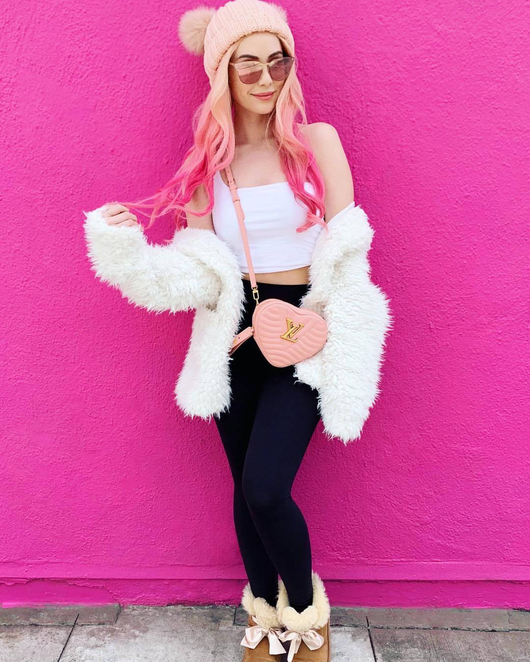 Leah Ashe In The Pink Wall Wallpaper