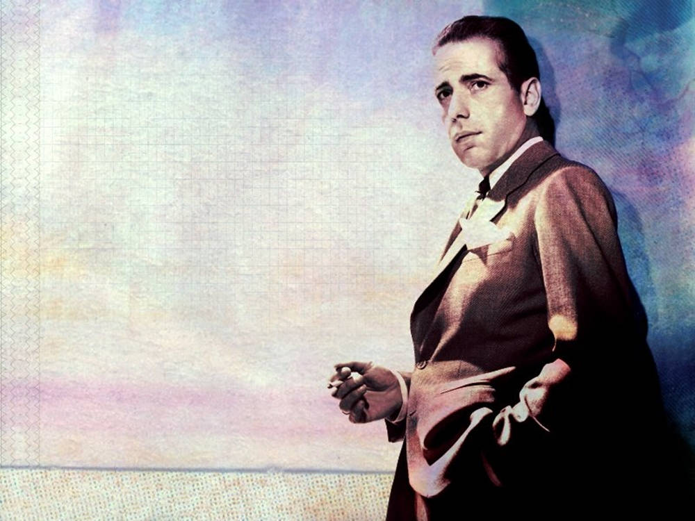 Leaning Humphrey Bogart Wallpaper