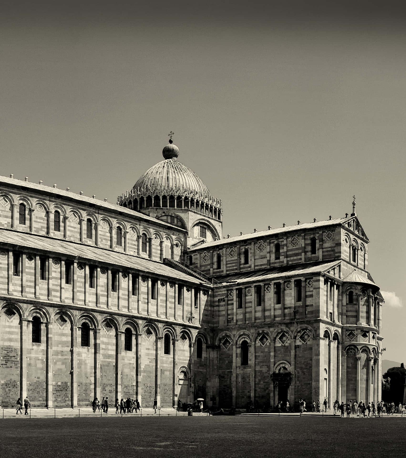 Lacatedral De La Torre Inclinada De Pisa. Fondo de pantalla