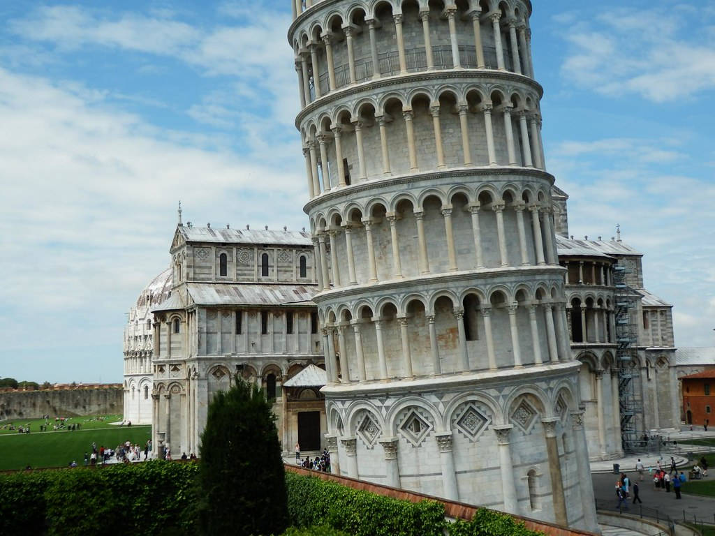 Leaning Tower Of Pisa Close Up Daytime Wallpaper