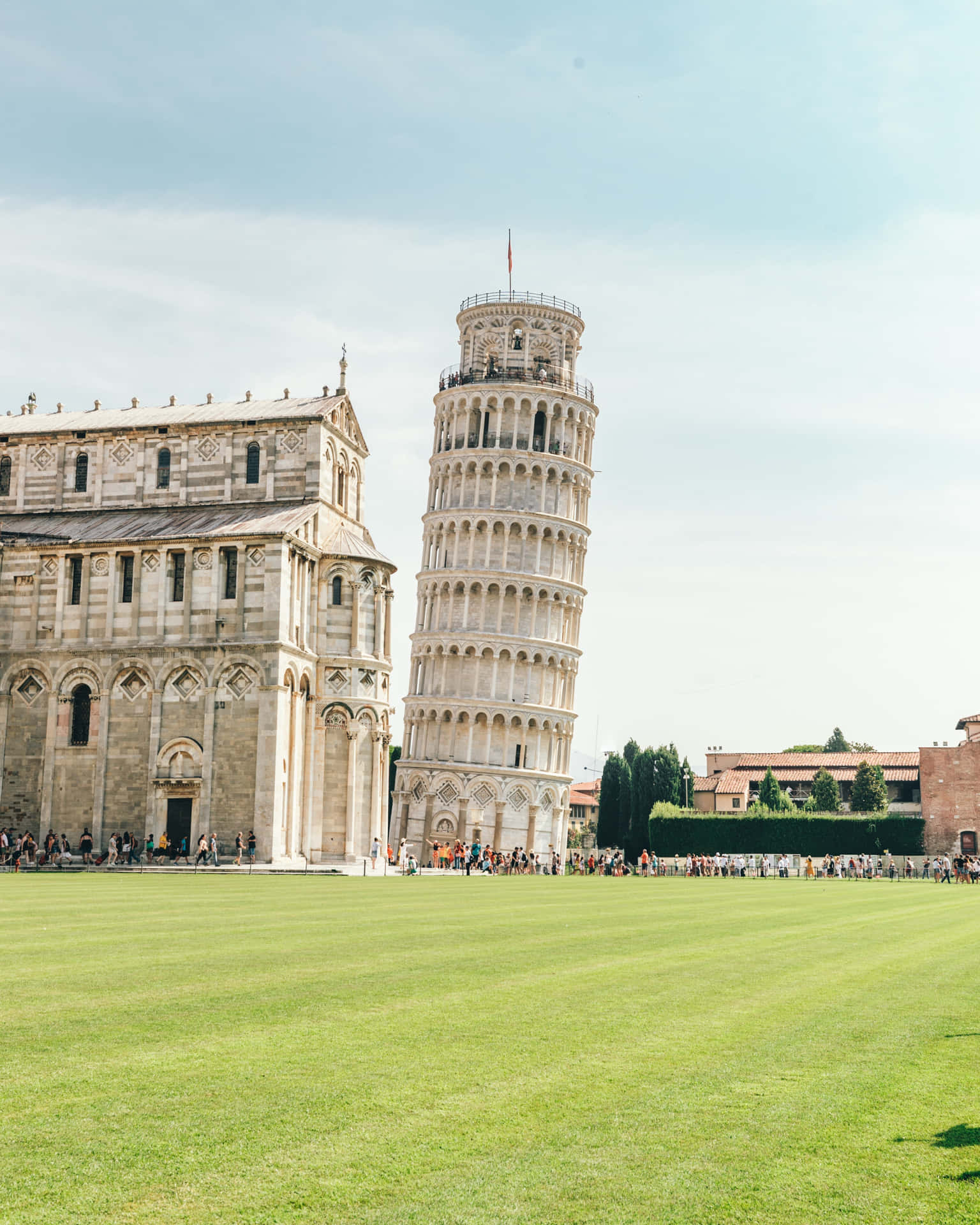 Leaning Tower Of Pisa Phone Photography Wallpaper