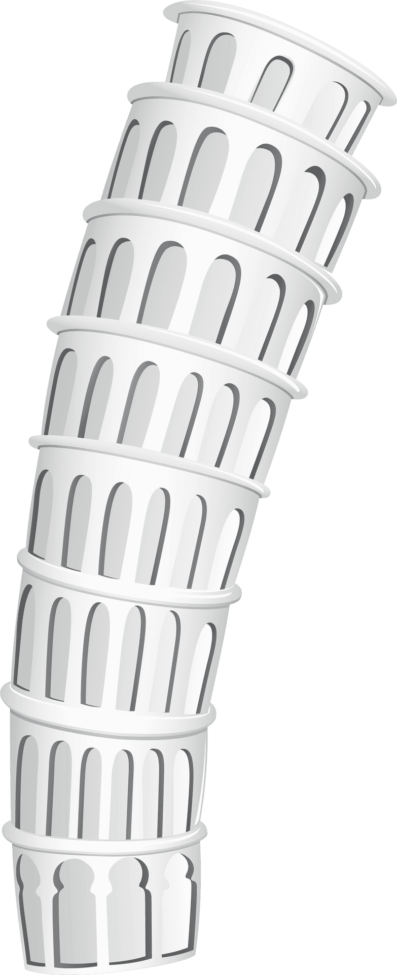 Leaning Towerof Pisa Graphic PNG