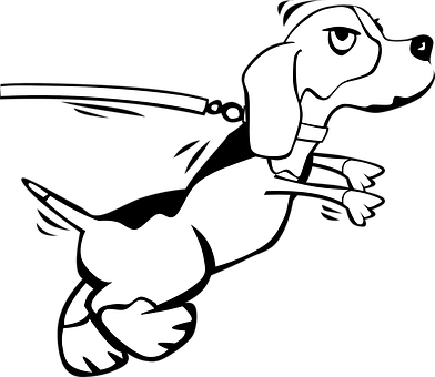 Leaping Dog Silhouette PNG
