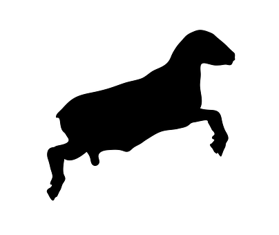 Leaping Sheep Silhouette PNG