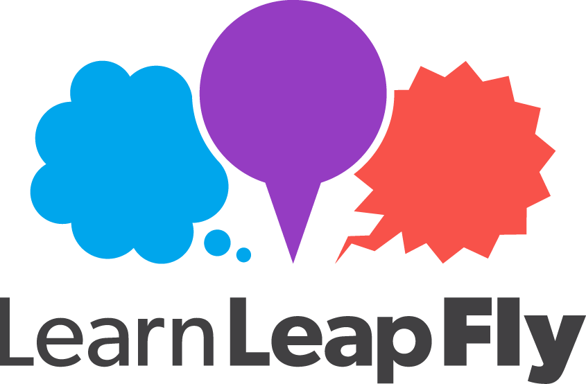 Learn Leap Fly Logo Graphic PNG