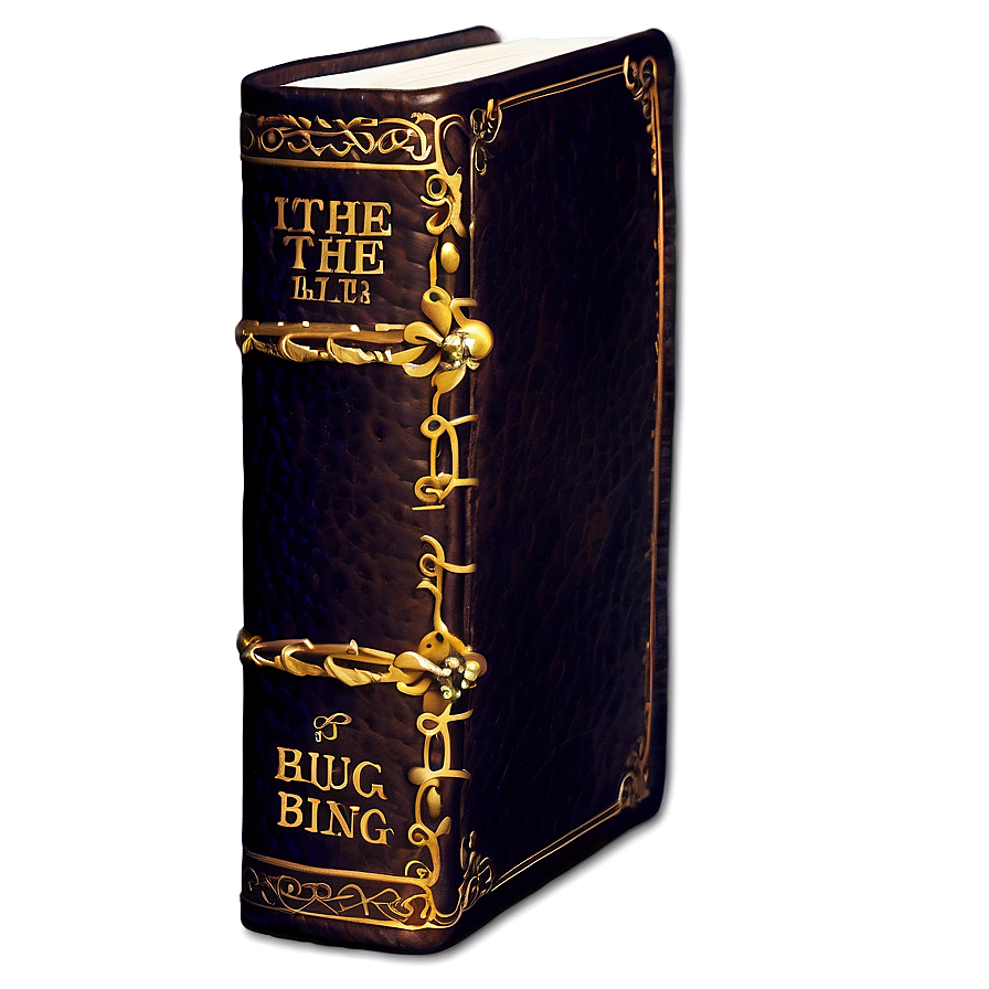 Leather Bound Bible Png 05032024 PNG