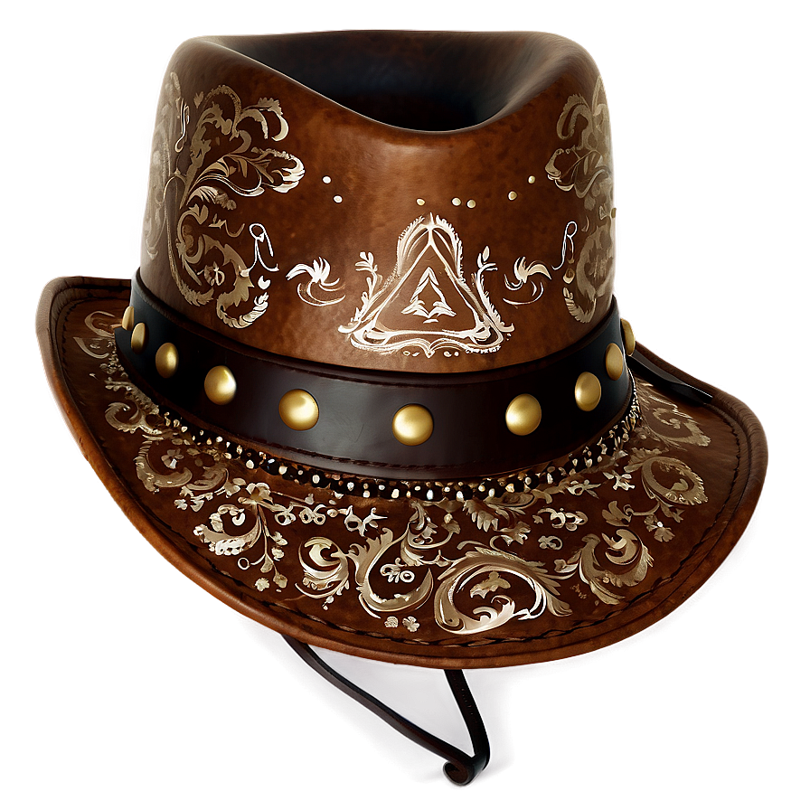 Leather Cowboy Hat Transparent Png Cba41 PNG