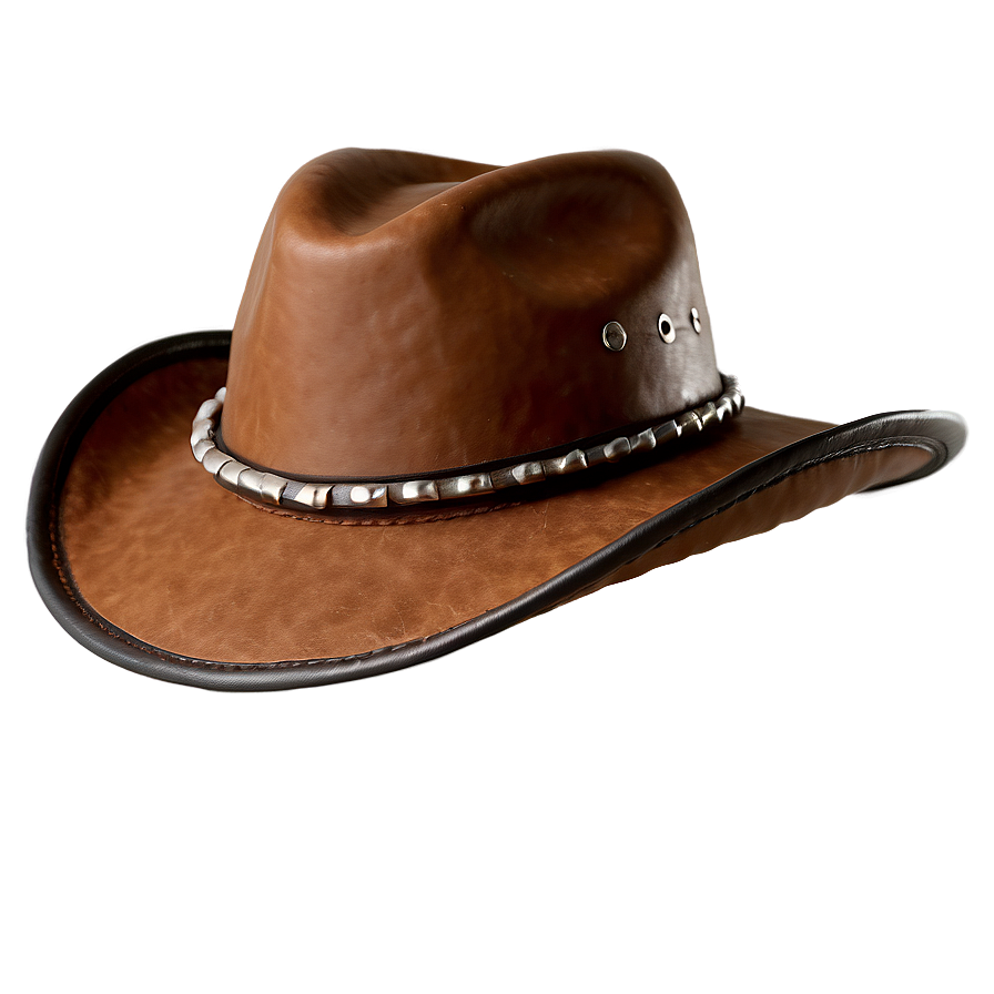 Leather Cowboy Hat Transparent Png Xjf85 PNG