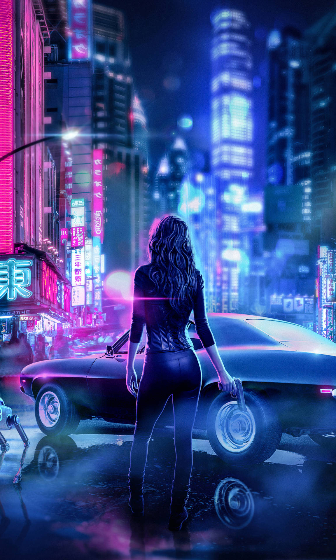 Leather Girl In Cyberpunk 2077 For Android