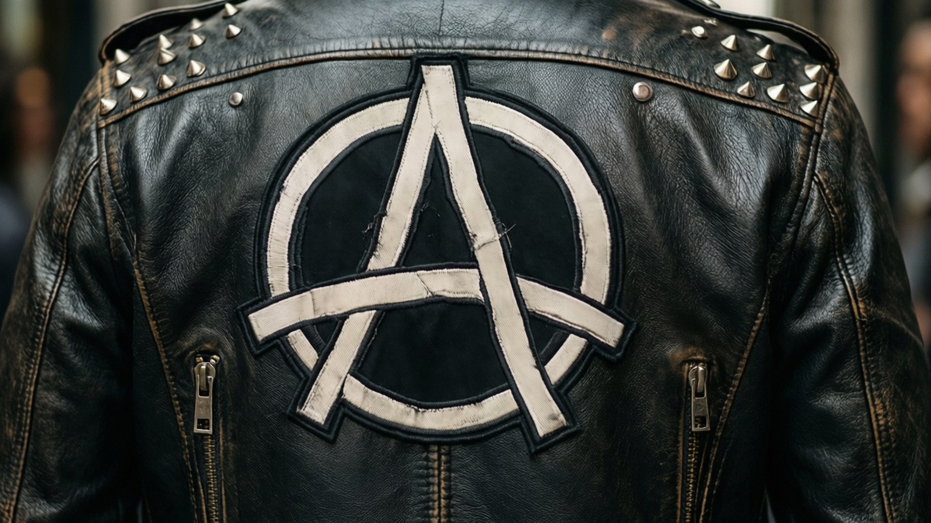 Lederjacke Anarchie Wallpaper