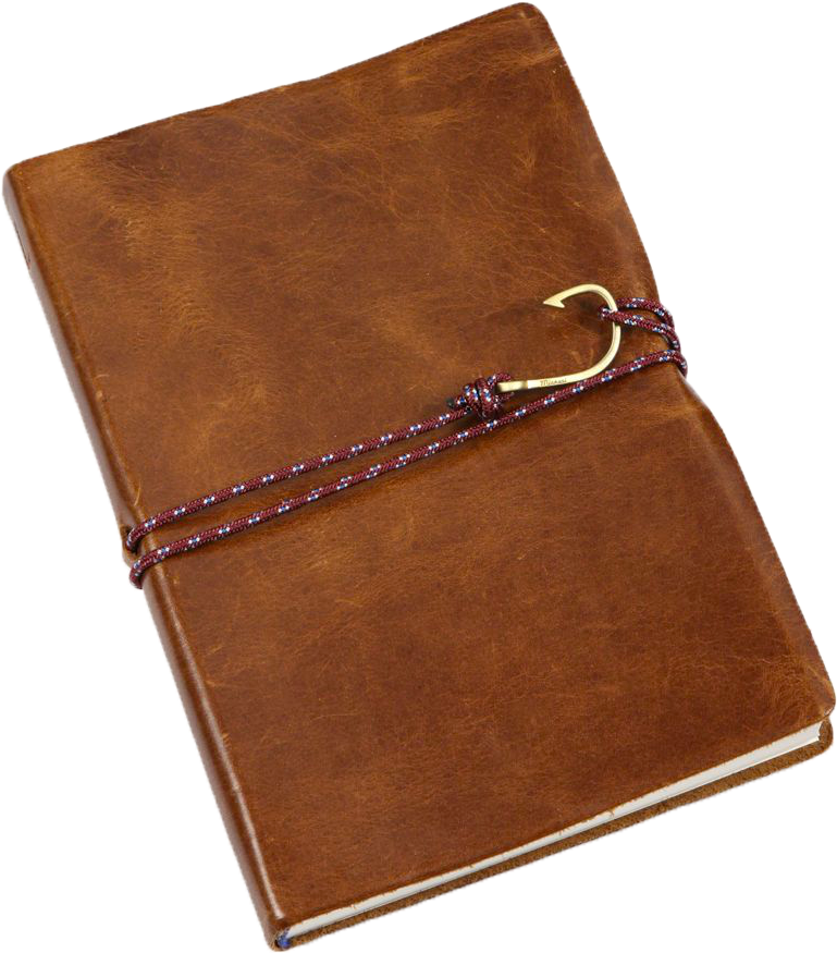 Leather Journalwith Cord Wrap PNG