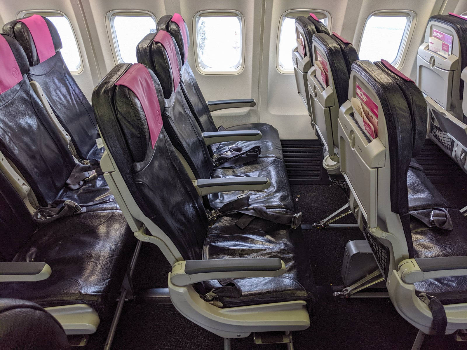 Leather Seats Of Swoop Airlines Wallpaper
