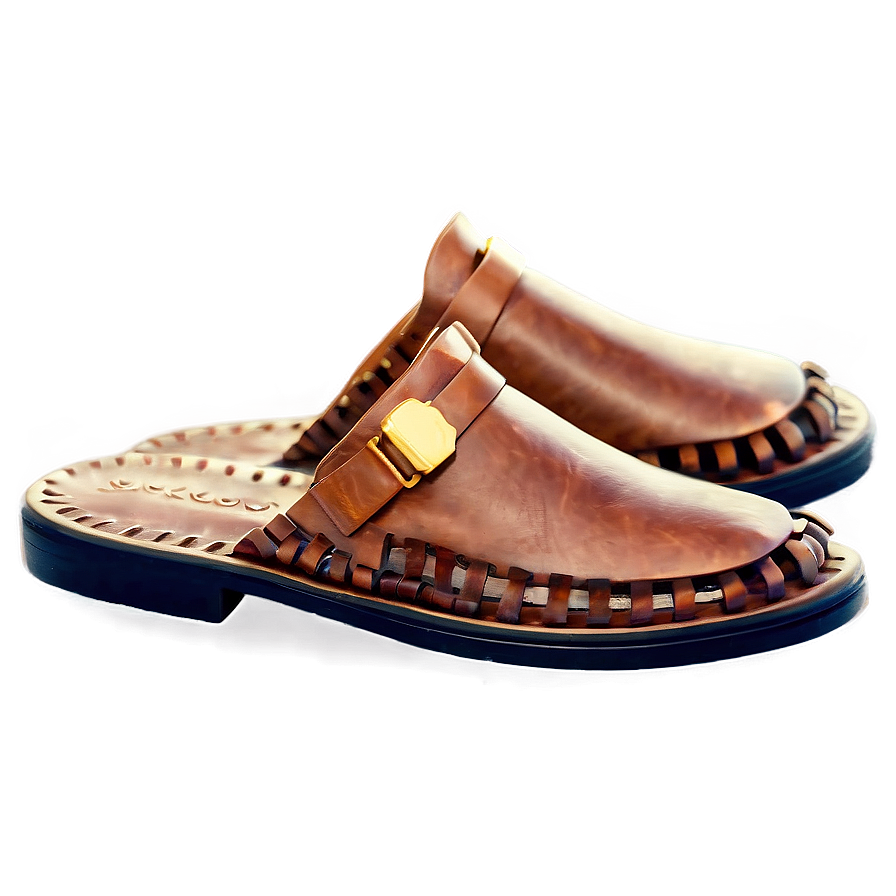 Leather Slippers Png 06202024 PNG