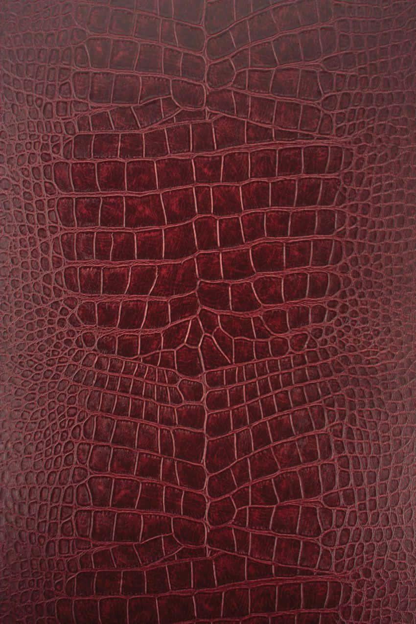 Red Crocodile Skin Leather Texture Picture