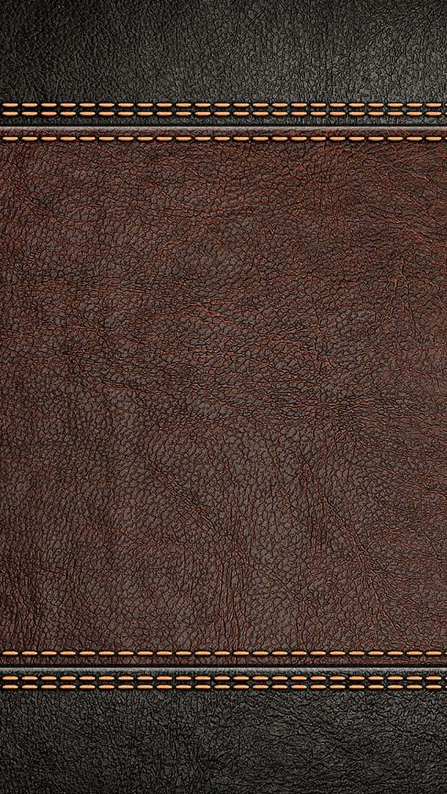 Brown Black Stitched Leather Texture Picture