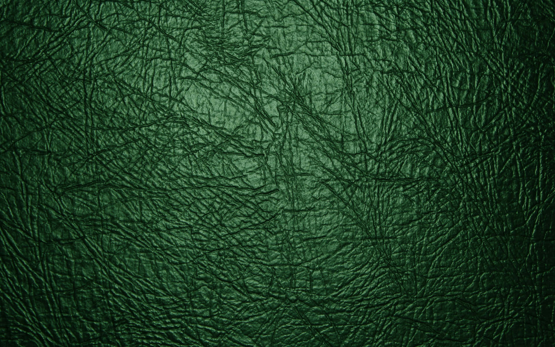 Striking Shimmer of a Green Leather Texture Wallpaper