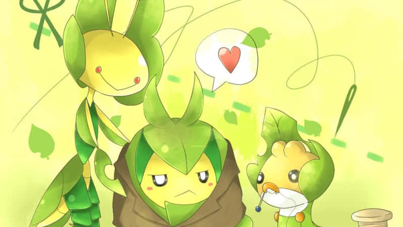 Leavanny Coud Un Costume Pour Swadloon Fond d'écran