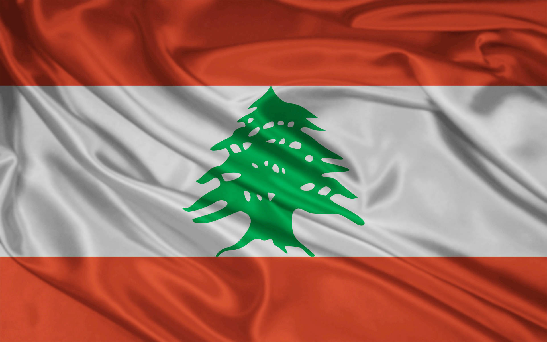 Lebanon Flag Digital Art Wallpaper