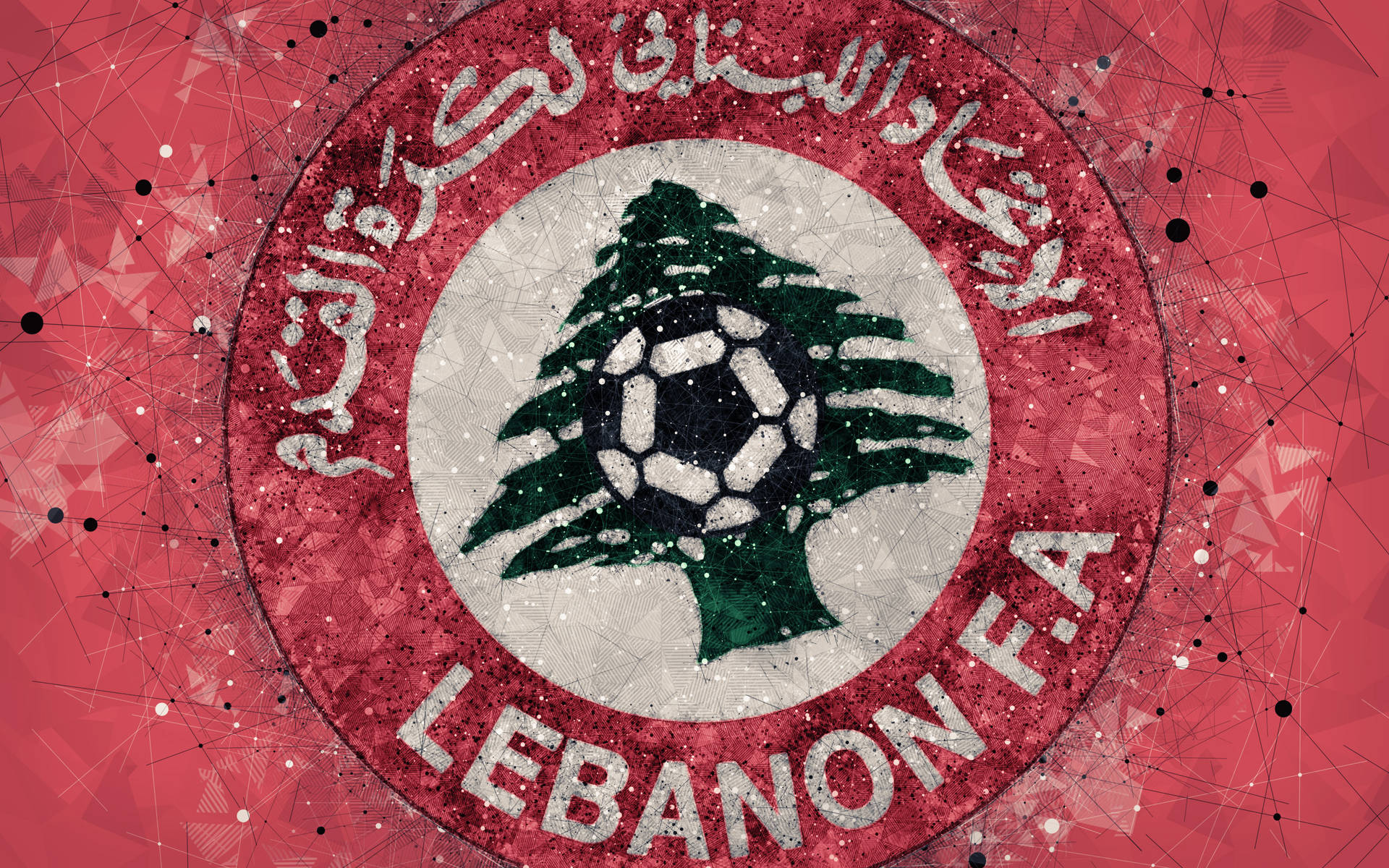 Lebanon National Football Team Logo Wallpaper