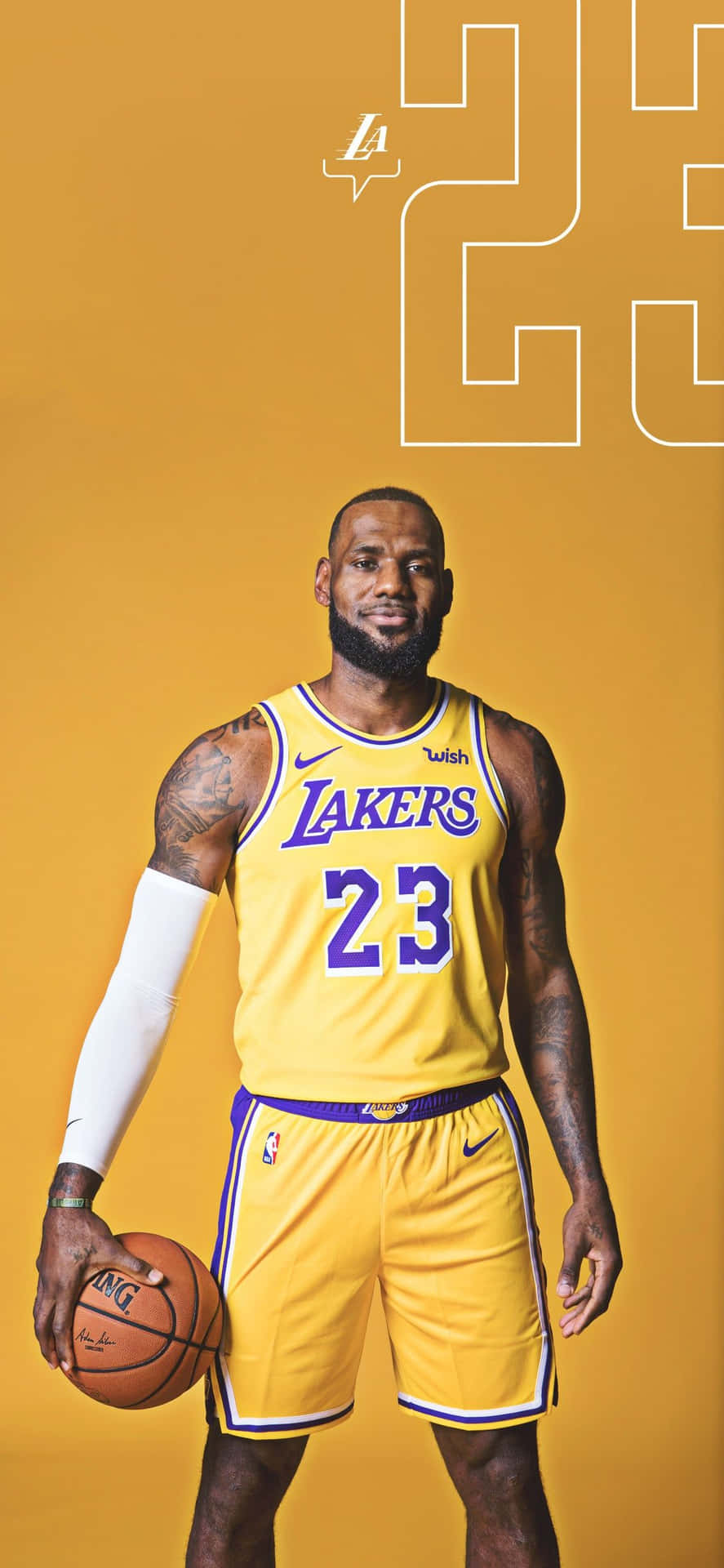 Try out the new iPhone co-designed by LeBron James. Wallpaper
