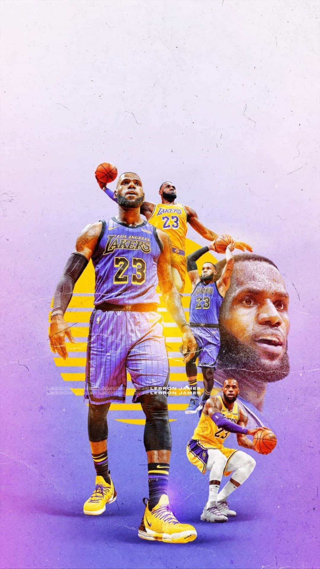 Lebron James with the newest Iphone Wallpaper