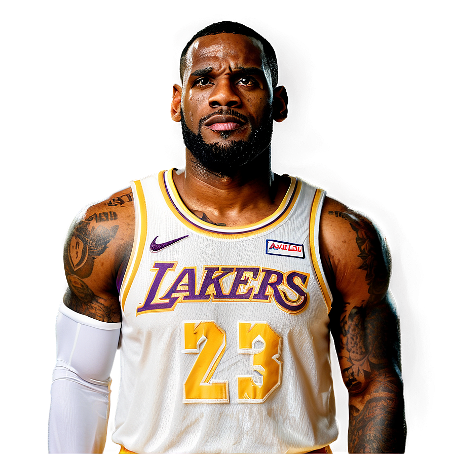 Download Lebron James Lakers Debut Png Luc32 | Wallpapers.com