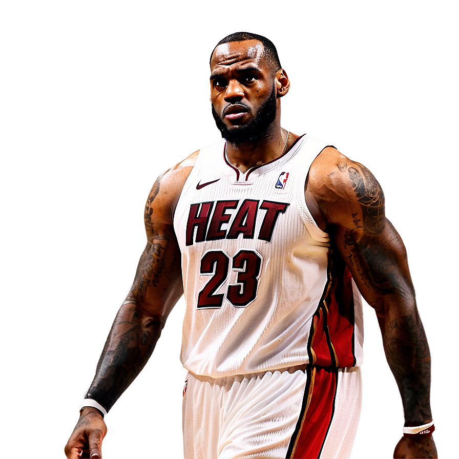 Lebron James Miami Heat Era Png 05232024 PNG