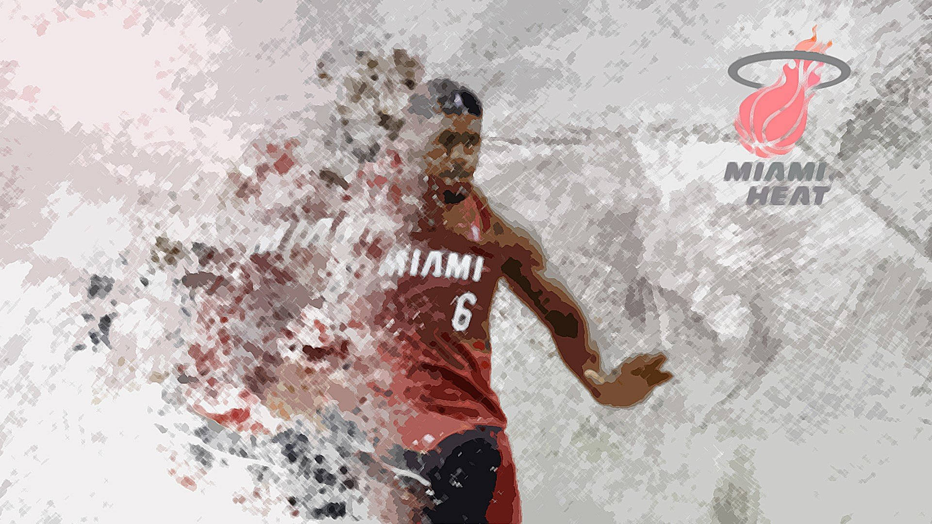Lebron James Of Miami Heat Wallpaper